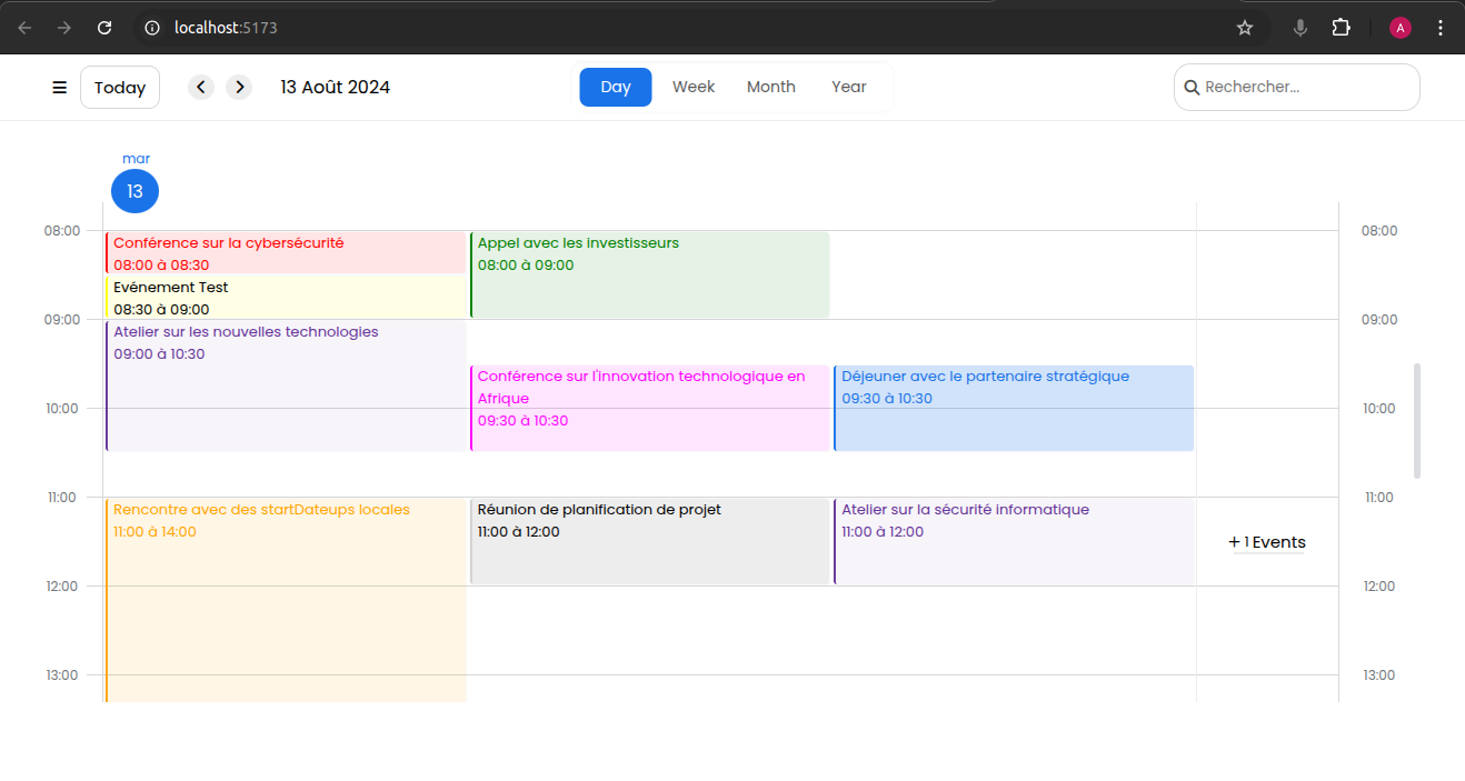 Module de Calendrier